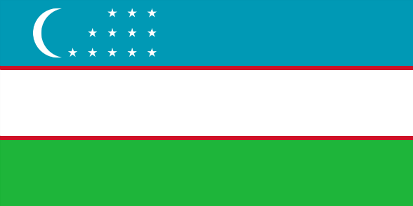 Bandiera Uzbekistan