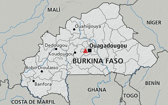 Mapa de Burkina Faso
