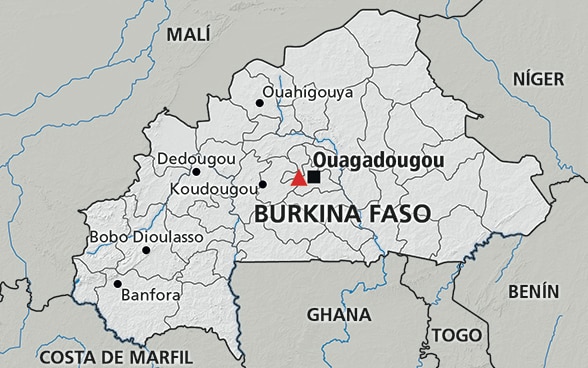 Mapa de Burkina Faso