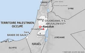 Carte du Territoire palestinien occupé