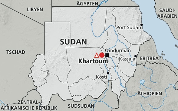 Karte von Sudan