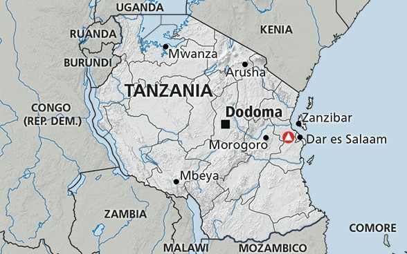 Cartina della Tanzania