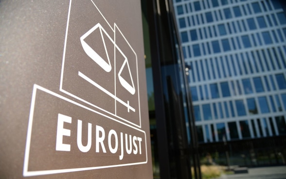 Le bâtiment de l’Agence de l’UE pour la coopération judiciaire en matière pénale (Eurojust) à La Haye.