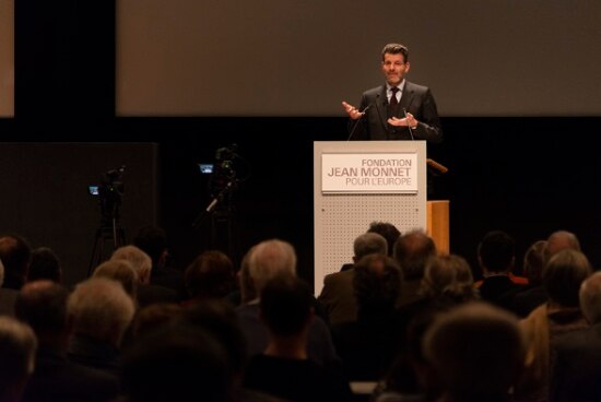 Le secrétaire d’État Roberto Balzaretti a tenu une conférence sur le thème « Relations Suisse-UE : perspectives » à la Fondation Jean Monnet pour l'Europe