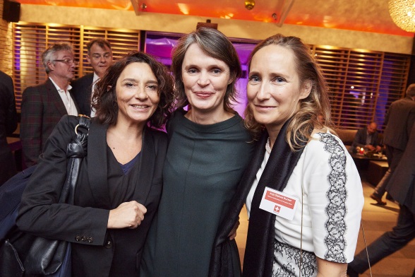 Ms. Guendolina De Sario, European Parliament, Ms Isabelle Ory, Télévision suisse romande TSR, and Ms Anja Siebold Bucher, Swiss Mission to the EU